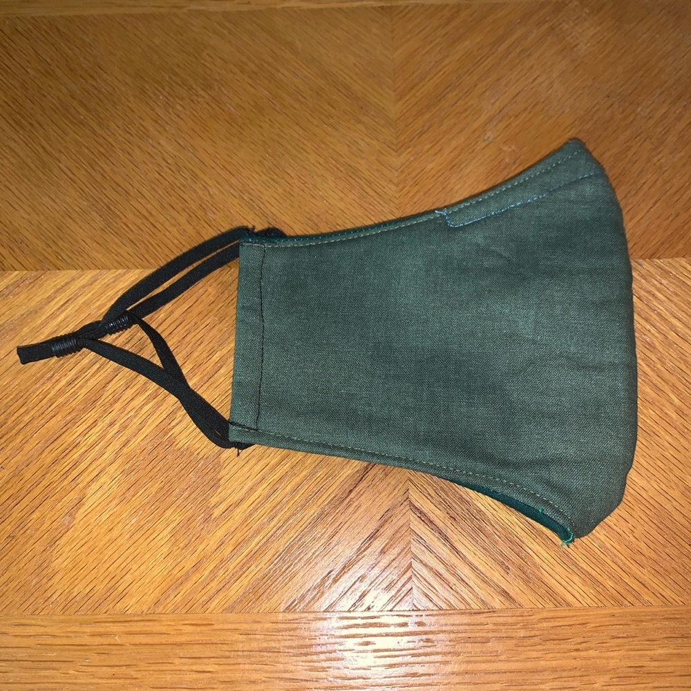 Forest Green Adjustable Face Mask